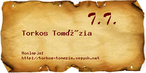 Torkos Tomázia névjegykártya